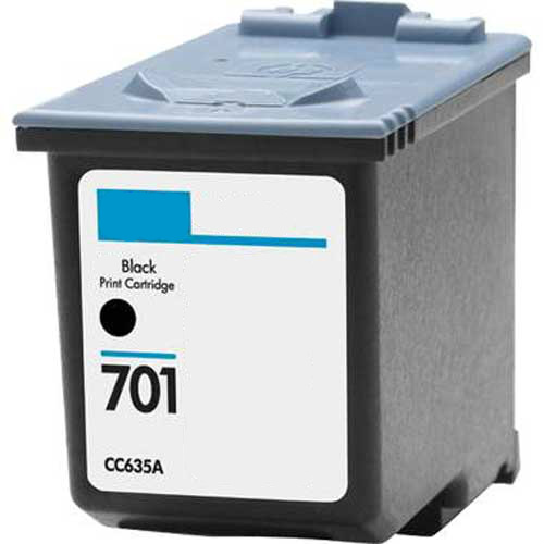 Black Ink Cartridge for HP 701 CC635A for FAX Series 640 650 2140